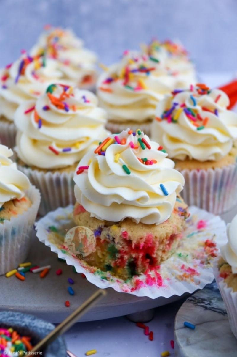 Adding Sprinkles to Cupcake Batter