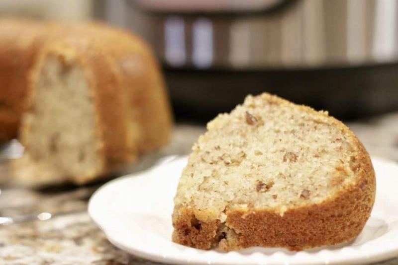 Baked Banana Nut Bread on Cooling Rack