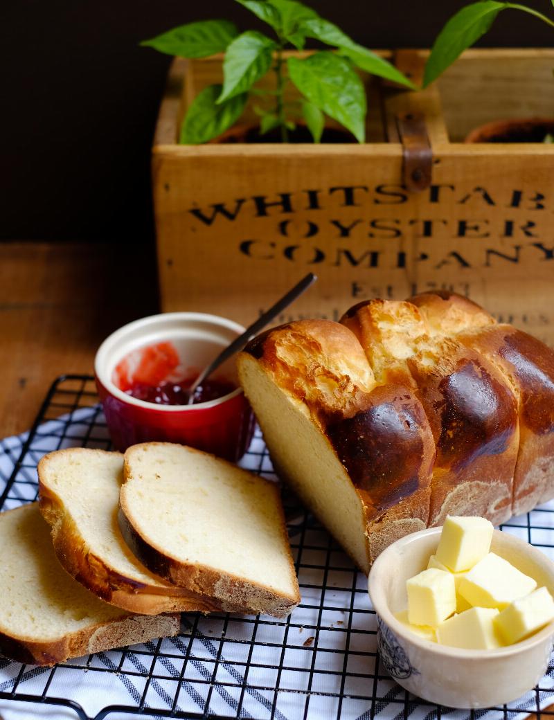 Baked Brioche Loaf