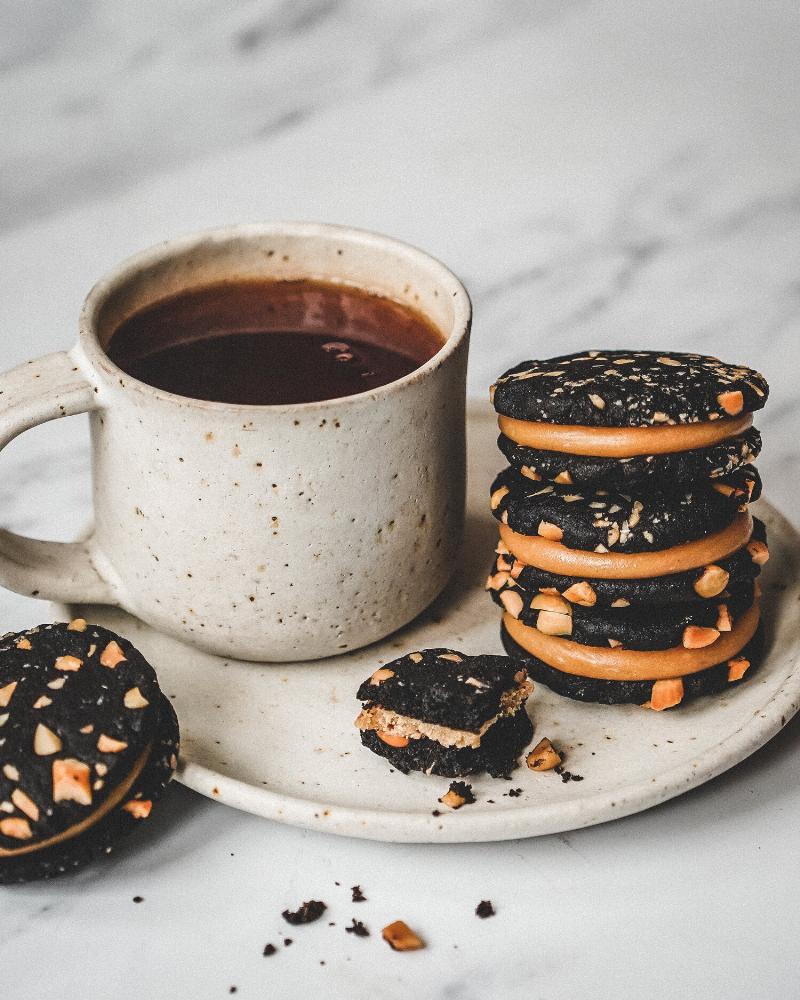 Baked Chocolate Peanut Butter Cookies