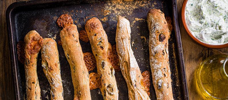 Cooling Baked Ciabatta Bread