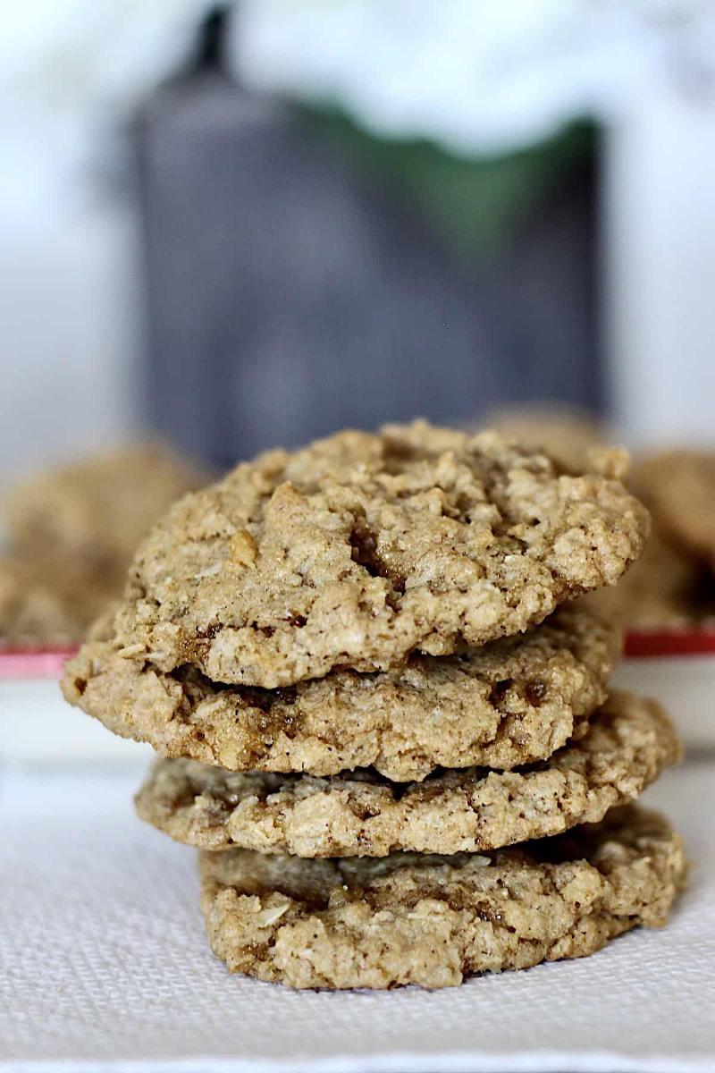 Freshly Baked Cinnamon Cookies on Cooling Rack