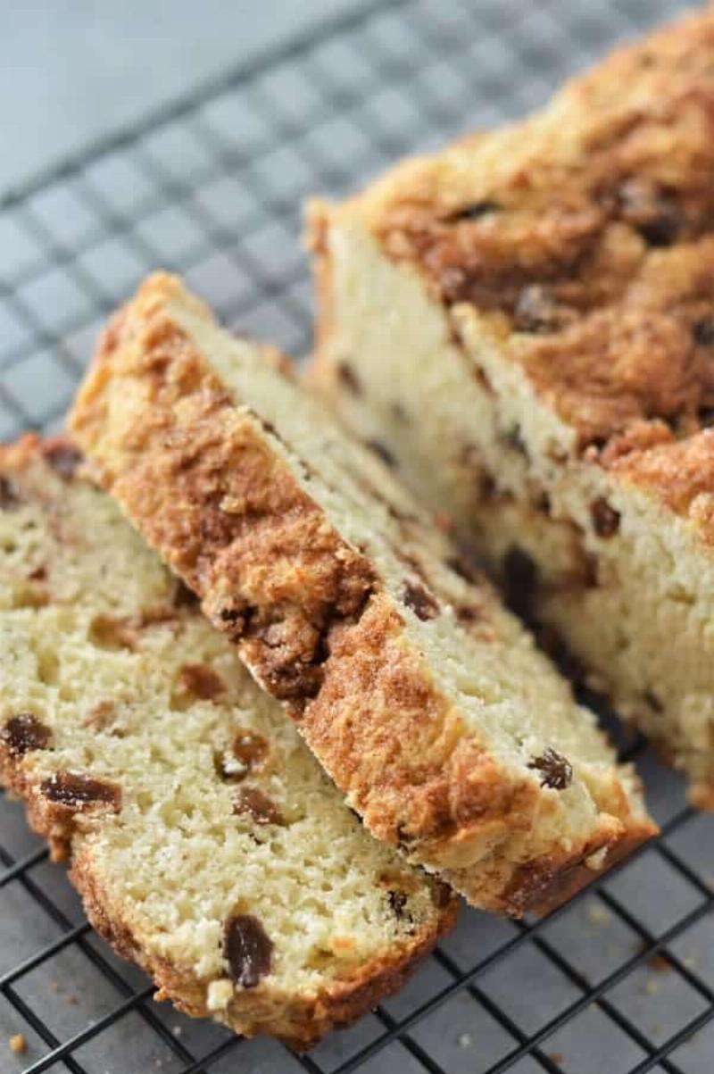 Freshly Baked Cinnamon Raisin Bread Loaf