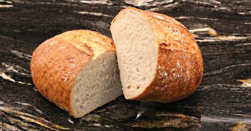 Cooling Freshly Baked Crusty Bread