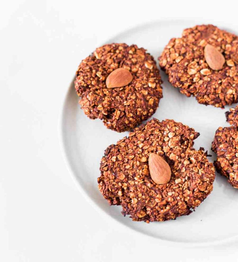 Baked Gluten Free Almond Cookies on Cooling Rack