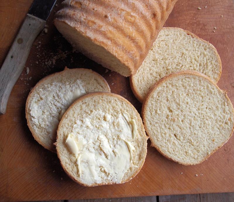 Freshly Baked Milk Bread Loaf