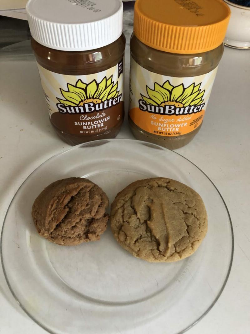 Baked Peanut Butter Cookies Cooling on a Rack