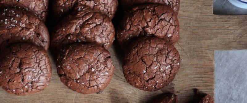 Freshly Baked Persimmon Cookies Cooling