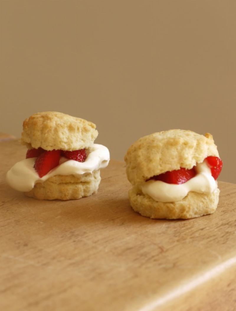 Freshly Baked Sour Cream Cookies Cooling on a Rack