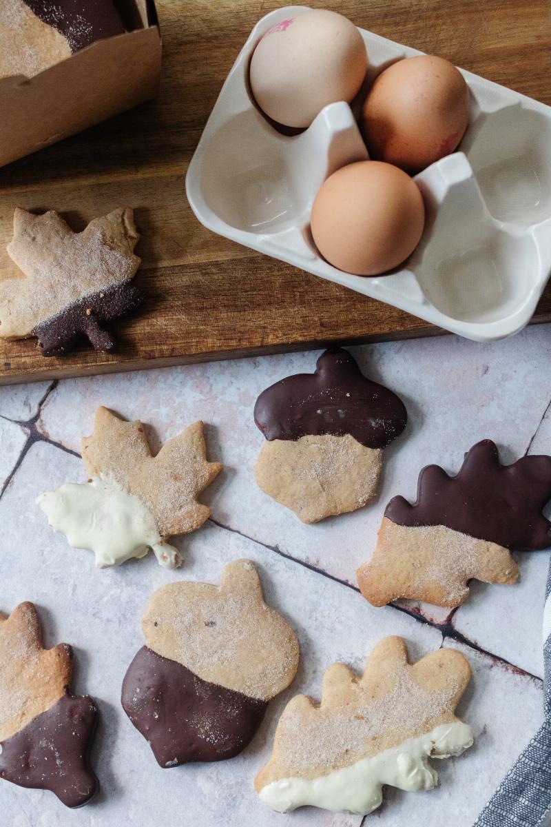 Baked Spice Cookies on Cooling Rack