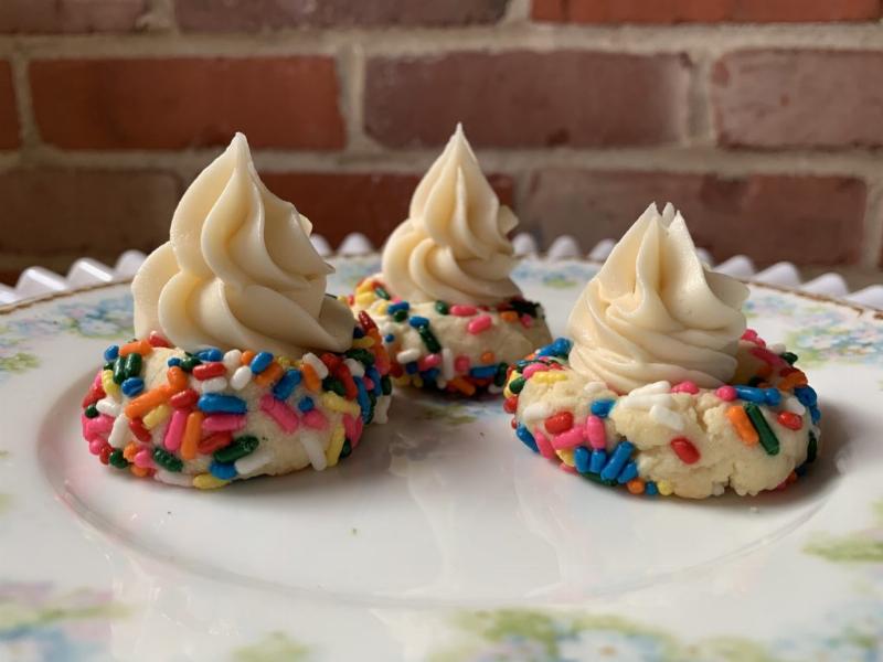 Baked Thumbprint Cookies Cooling