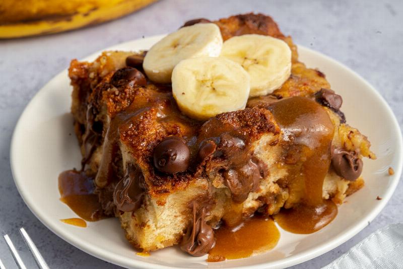 Baking Banana Bread Pudding