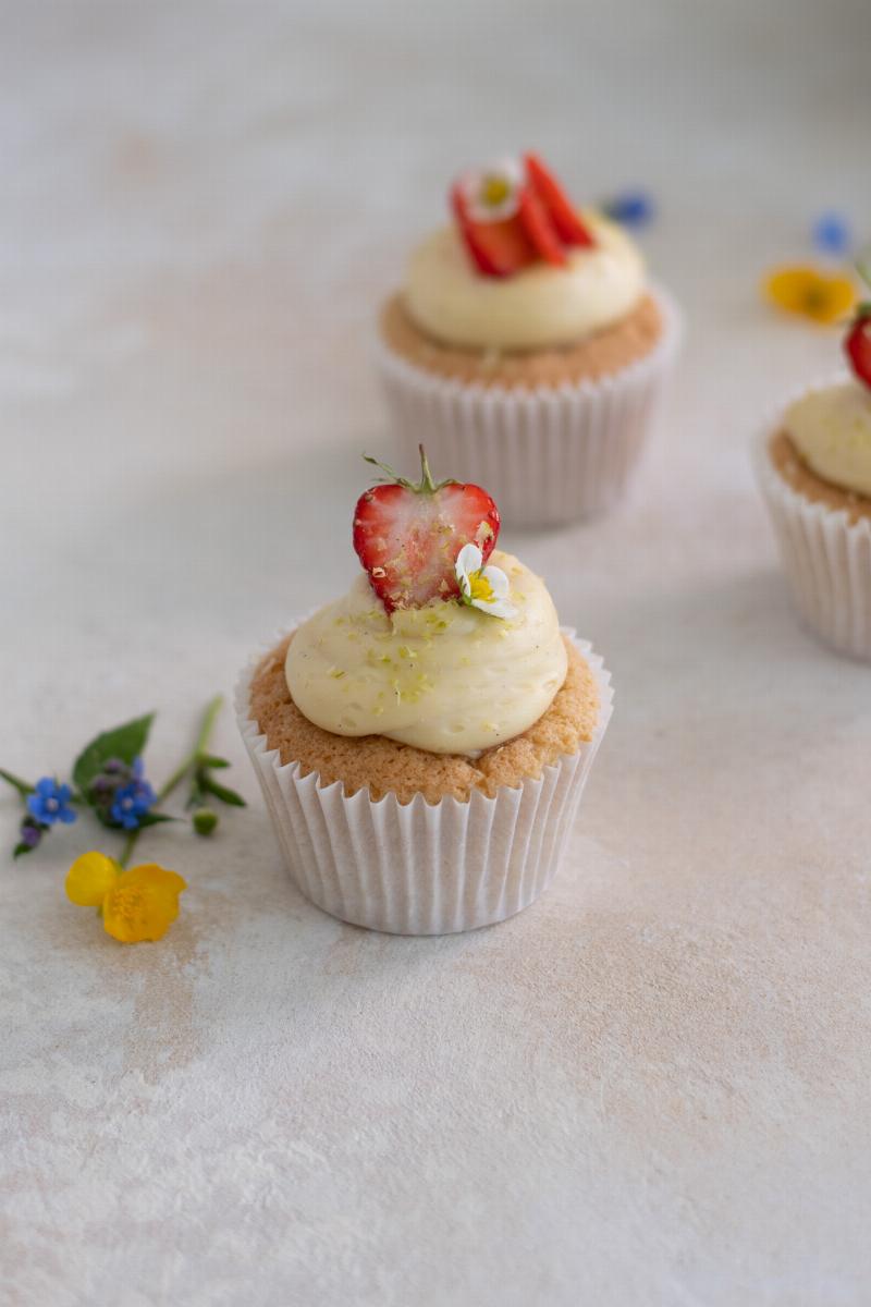 Baking Cupcakes with Fresh Berries