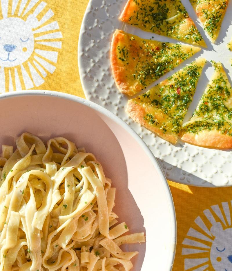 Baking Keto Garlic Bread in the Oven