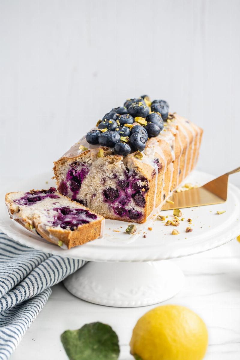 Baking Lemon Blueberry Bread in a Loaf Pan