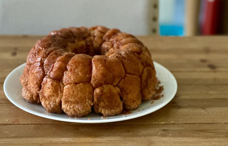 Baking Monkey Bread in Bundt Pan