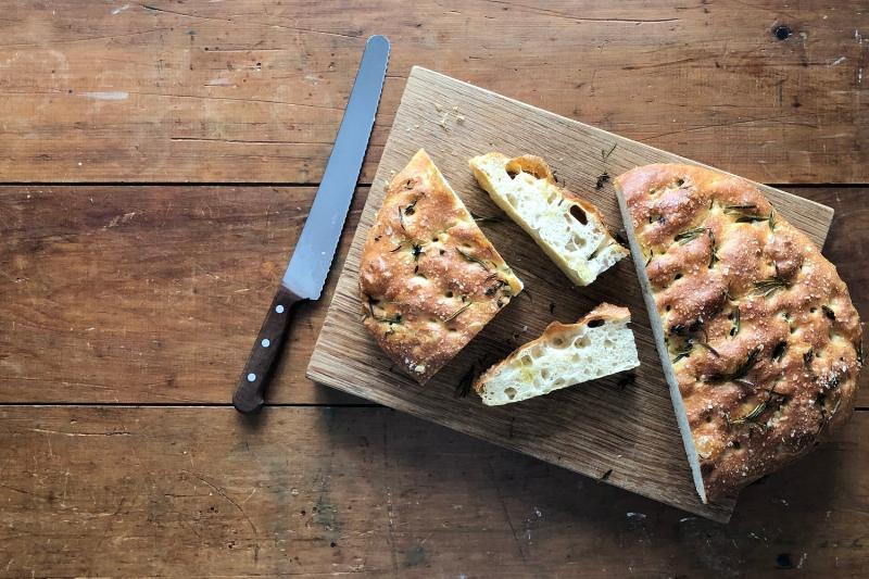 Basic No-Knead Bread Fresh from the Oven