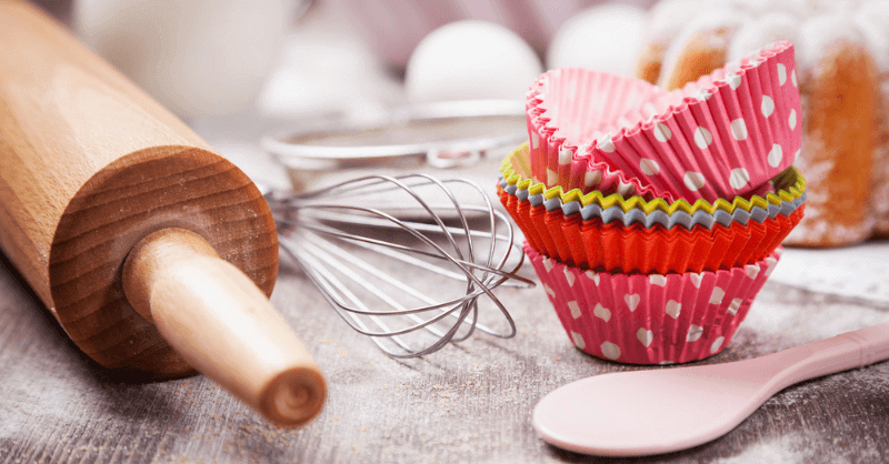 Cake Baking Tools and Ingredients