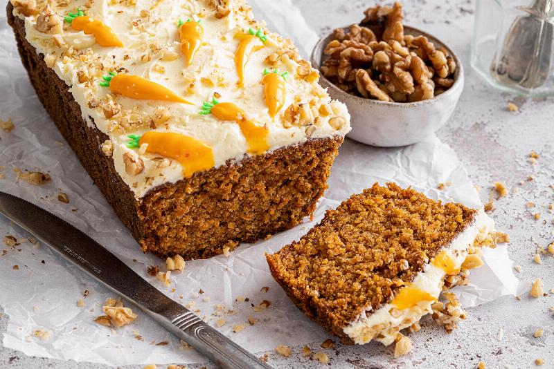 A Slice of Perfectly Baked Carrot Cake