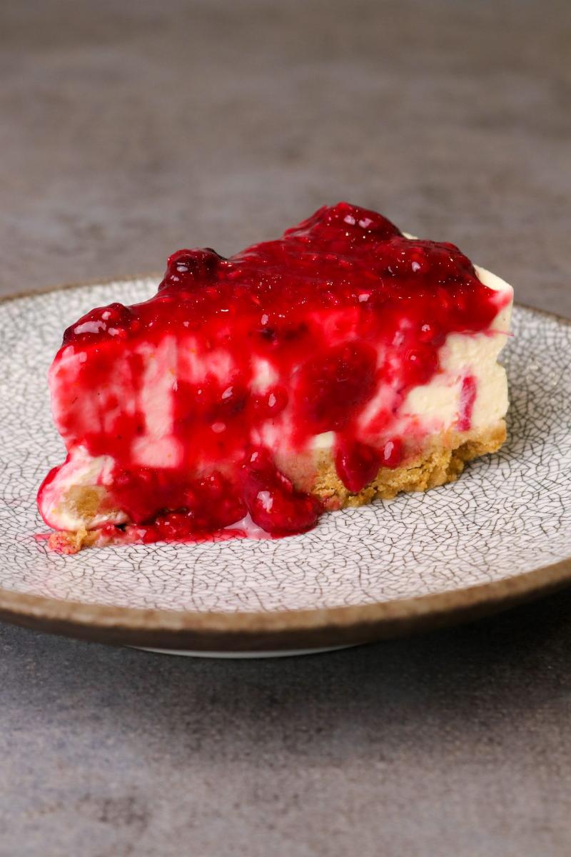 Delicious Cheesecake with Berry Topping