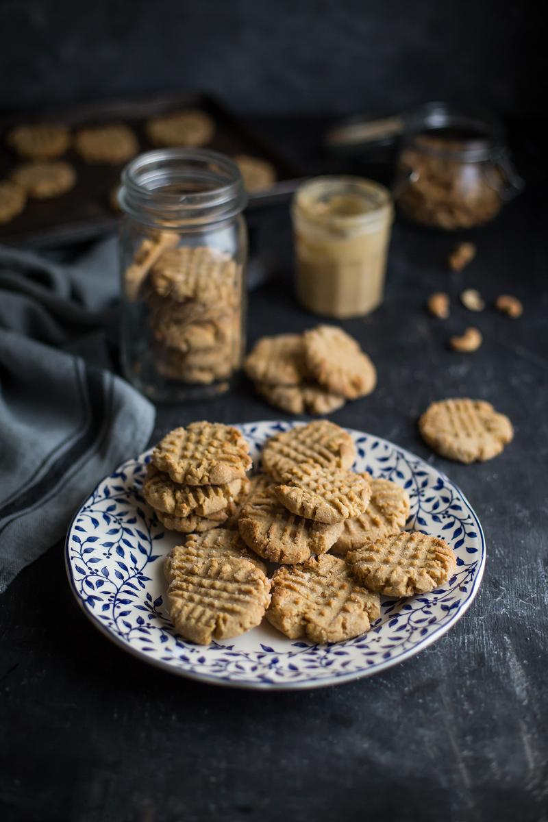 Chewy Peanut Butter Cookies in a Jar