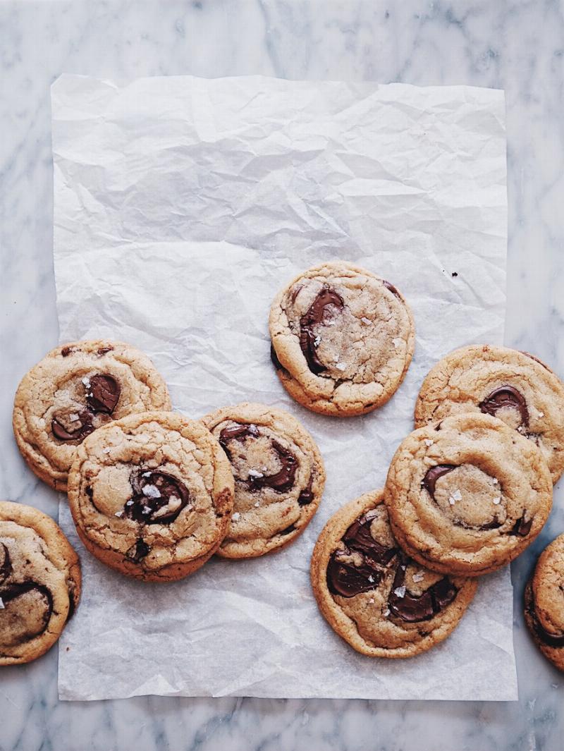 Chocolate Chips Melting in Cookie Dough