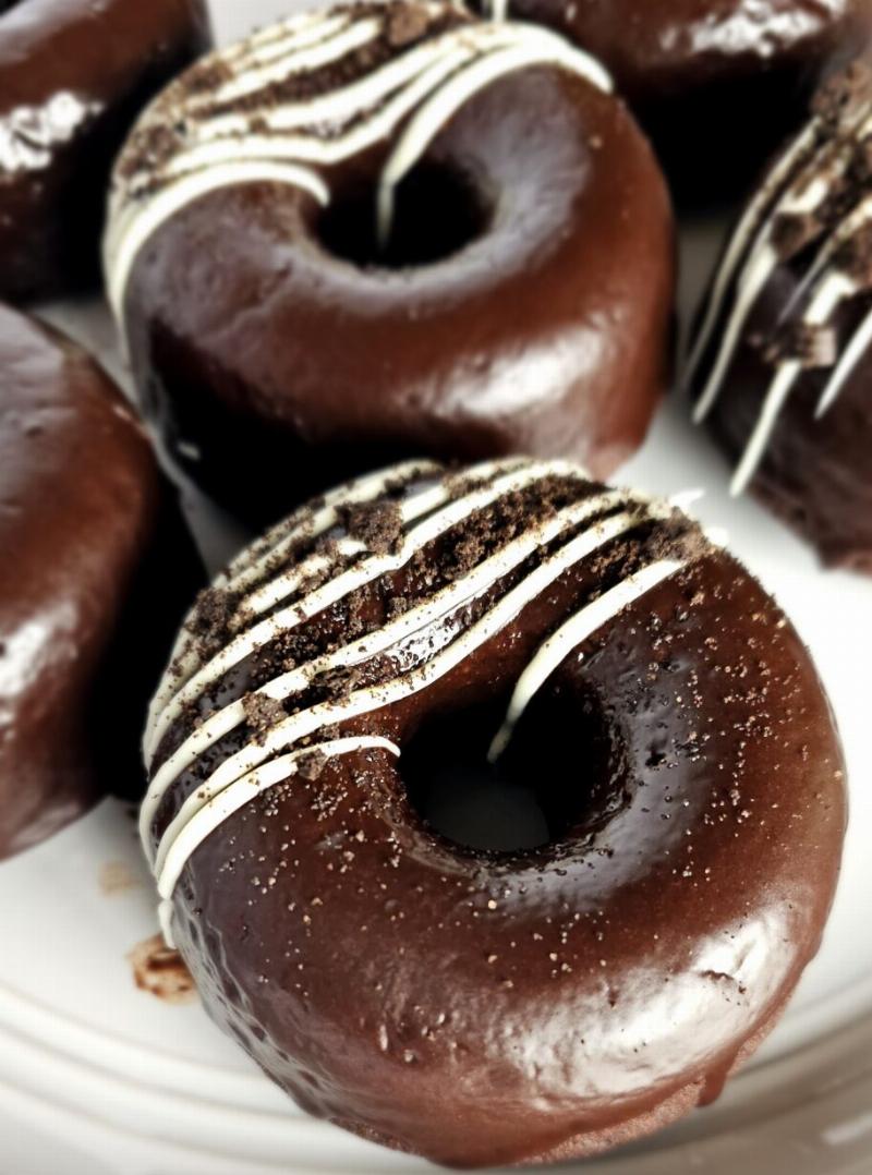 Chocolate Gluten-Free Donuts with Chocolate Glaze