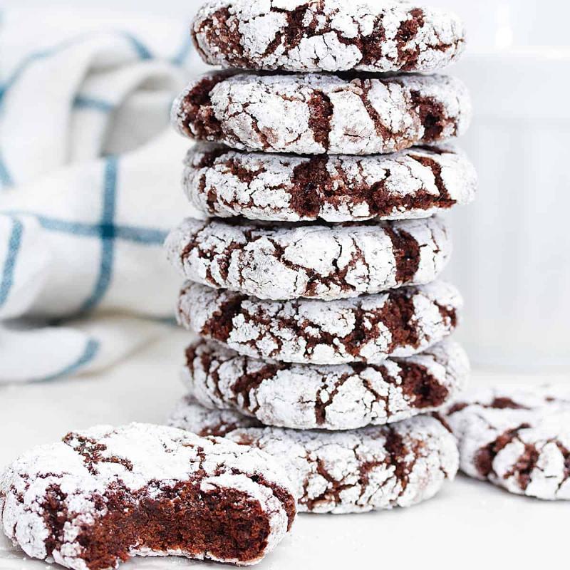 Chocolate Orange Cookies on a Plate