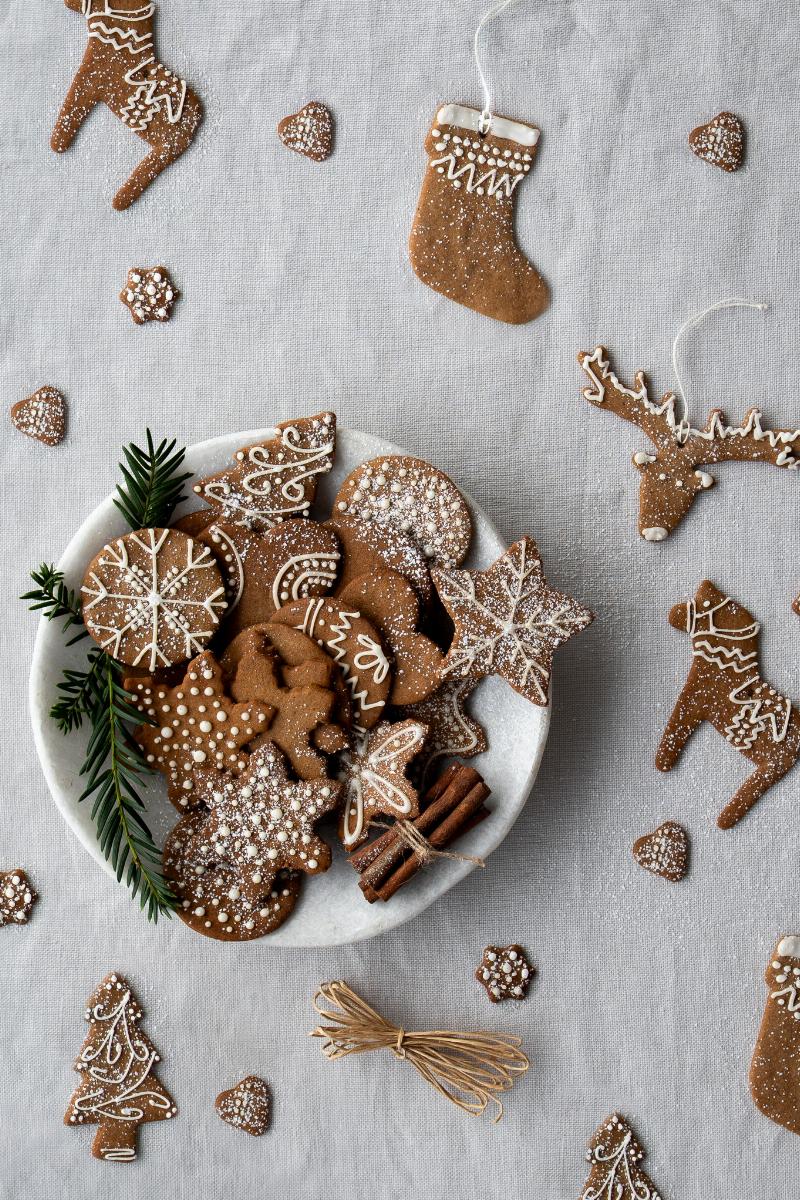 Christmas Cookies Stored in an Airtight Container