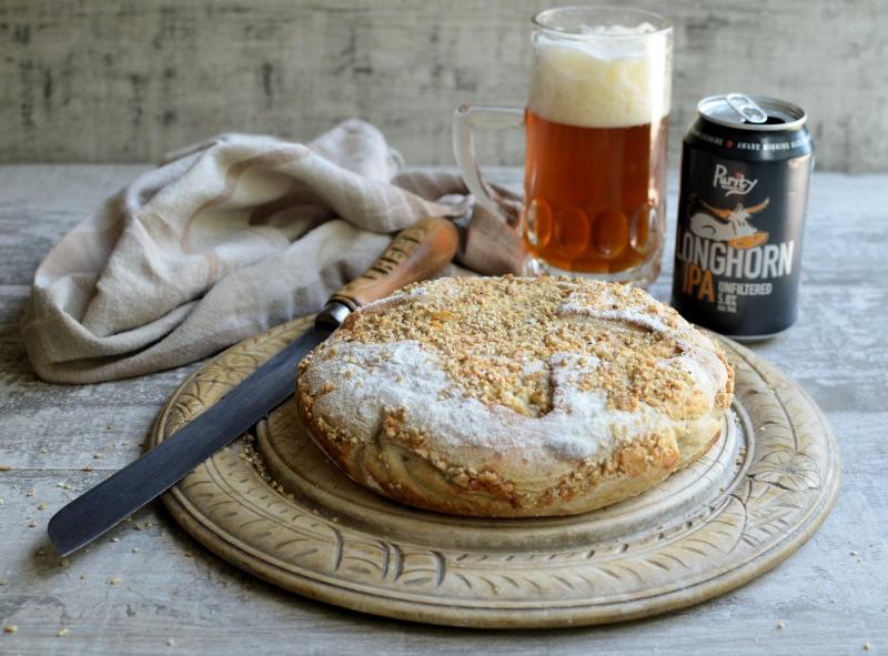 Classic Beer Bread Loaf Fresh from the Oven