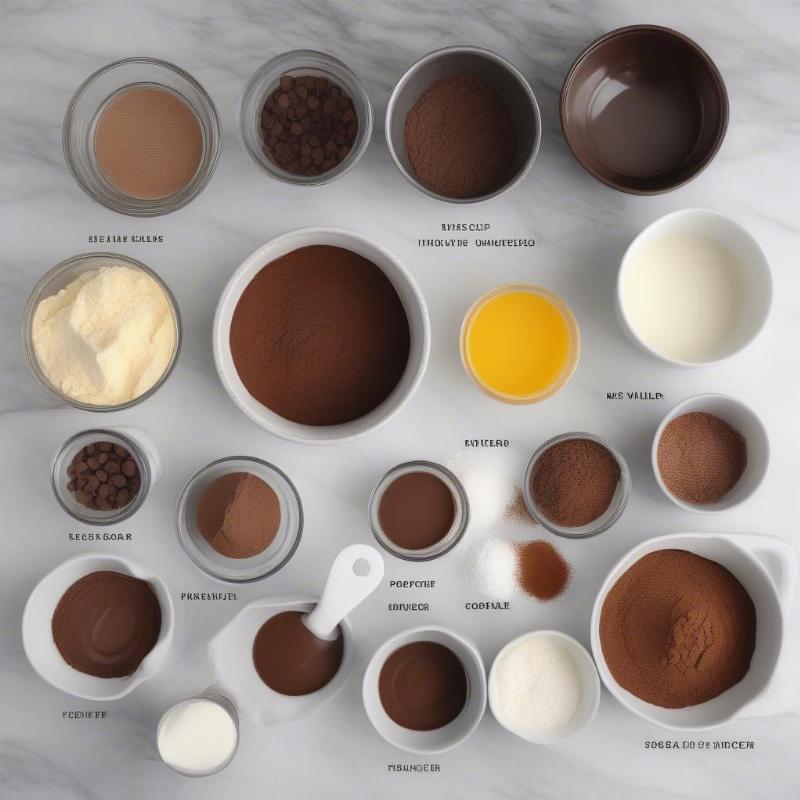 Classic Brownie Recipe Ingredients