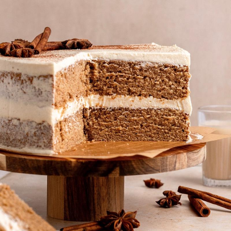 Classic Chai Cake with Cream Cheese Frosting