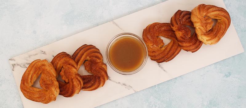 Classic Churro Cookies: Golden brown and coated in cinnamon sugar.