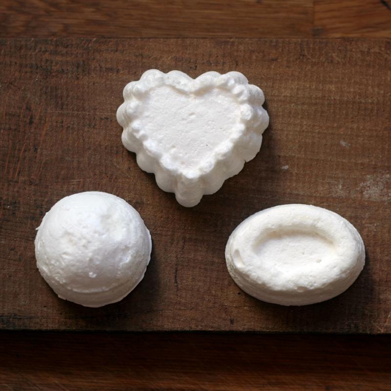 Classic French Meringues on Baking Sheet