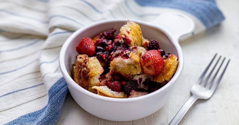 Classic French Toast with Maple Syrup and Berries