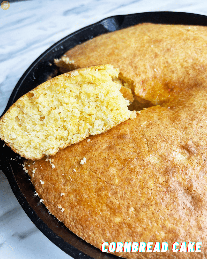 Classic Jiffy Cornbread Recipe in a baking pan