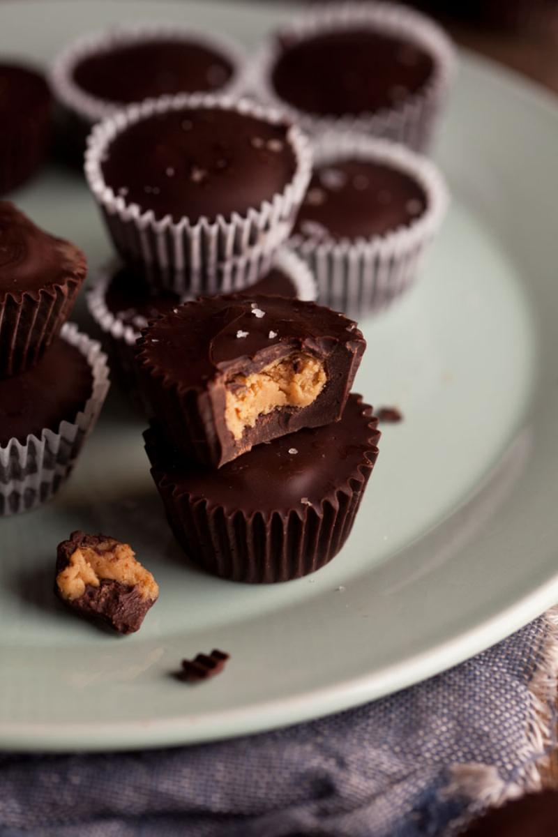 Classic No Bake Chocolate Peanut Butter Cookies on a waxed paper