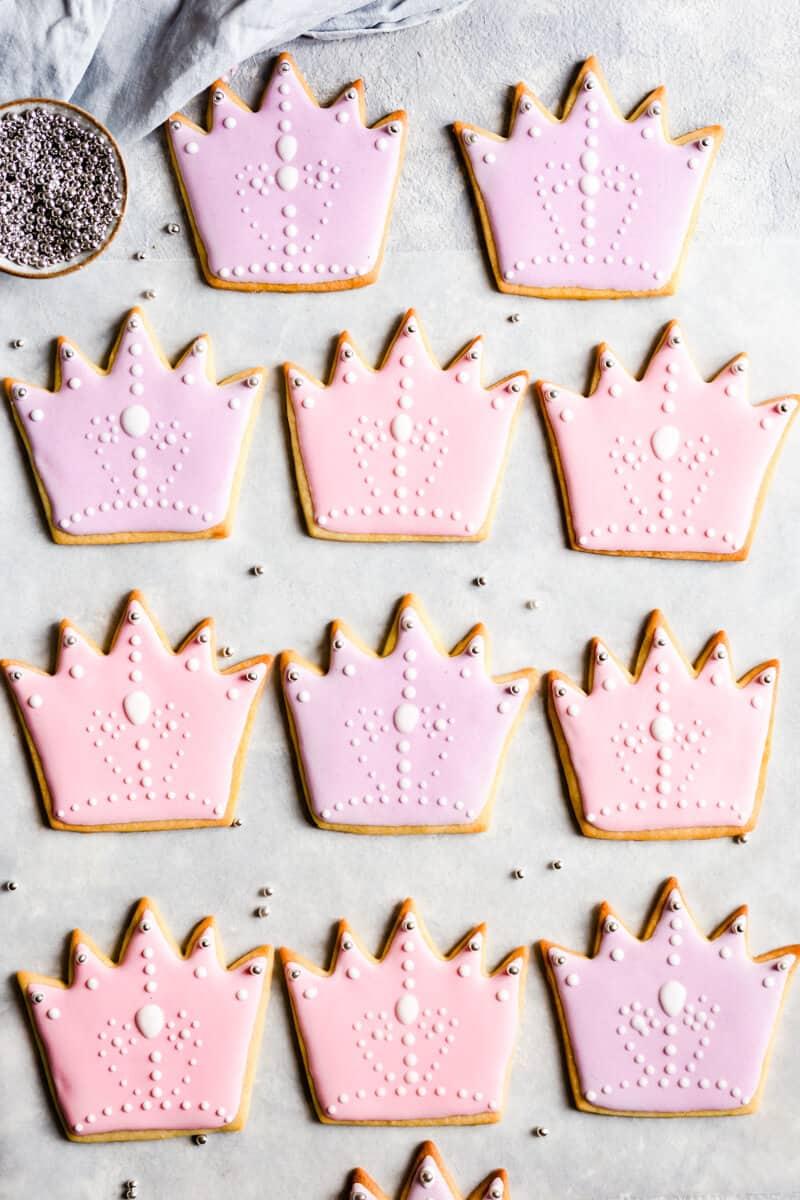 Rolling out Sugar Cookie Dough for Birthday Cookies