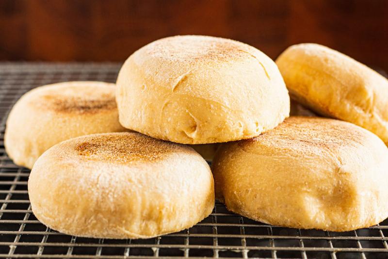 Cooking English Muffins on Griddle