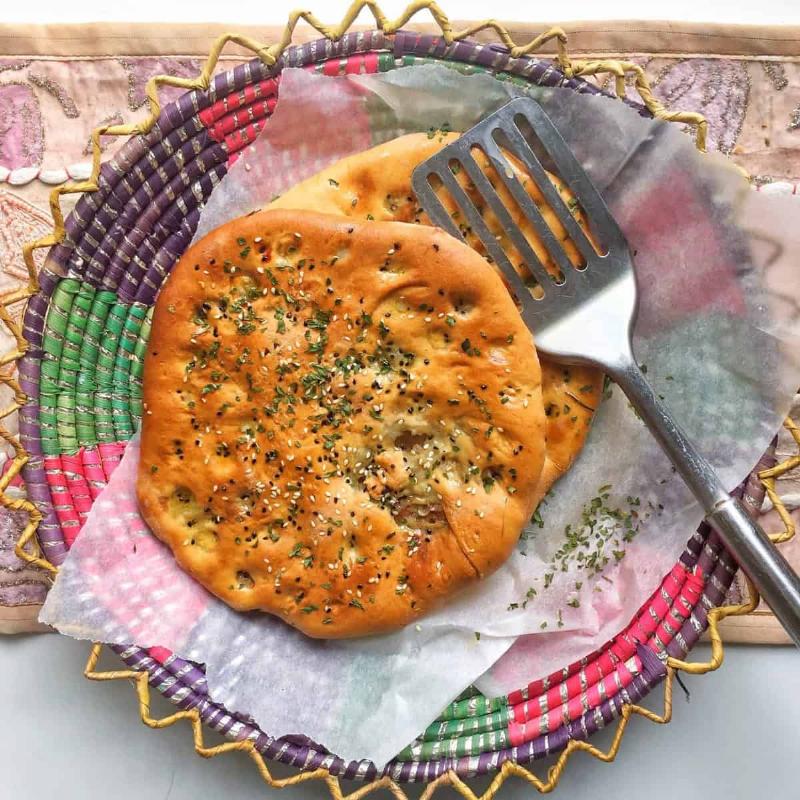 Cooking Naan on Stovetop