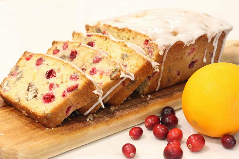 Glazed Cranberry Orange Bread