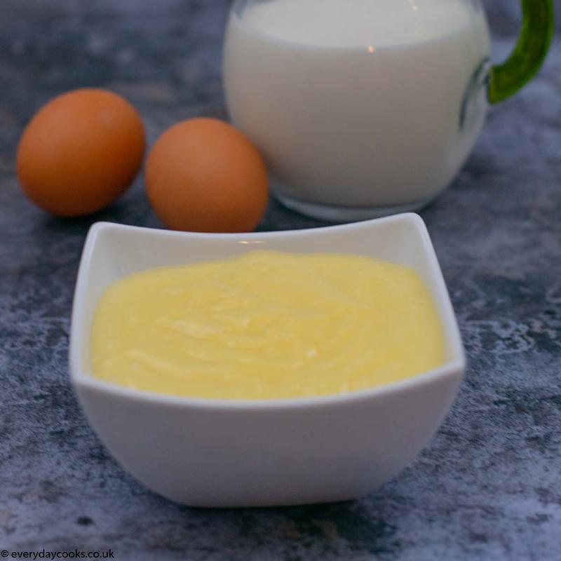 Making custard in a double boiler