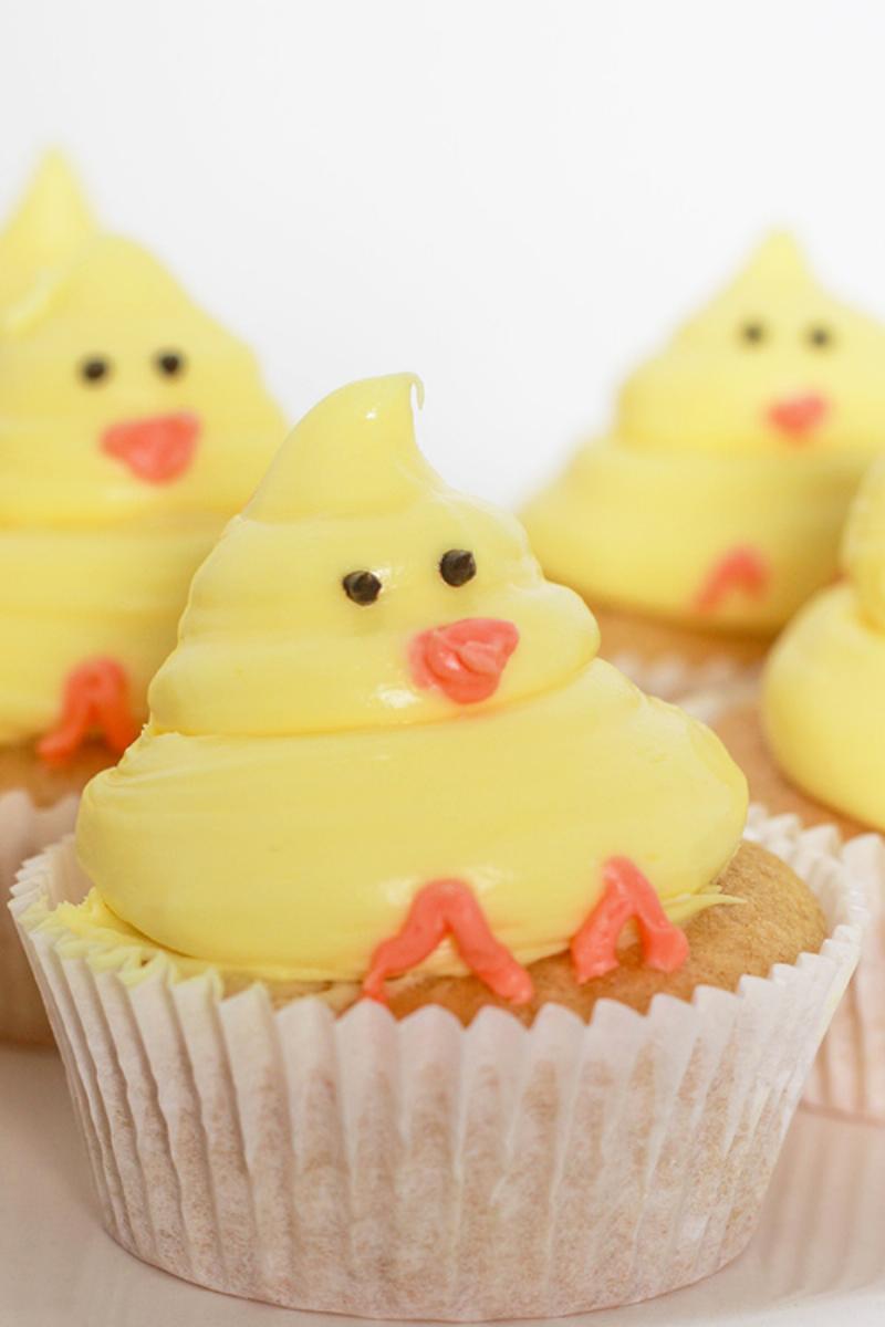 Decorated Convection Baked Cupcakes