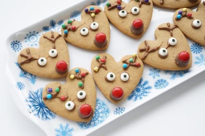 Platter of Decorated Spice Cookies