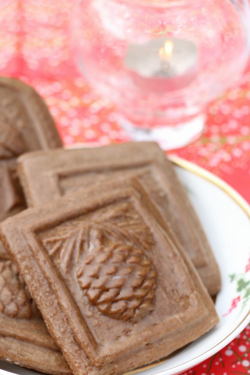 Decorated Springerle Cookies on a Platter