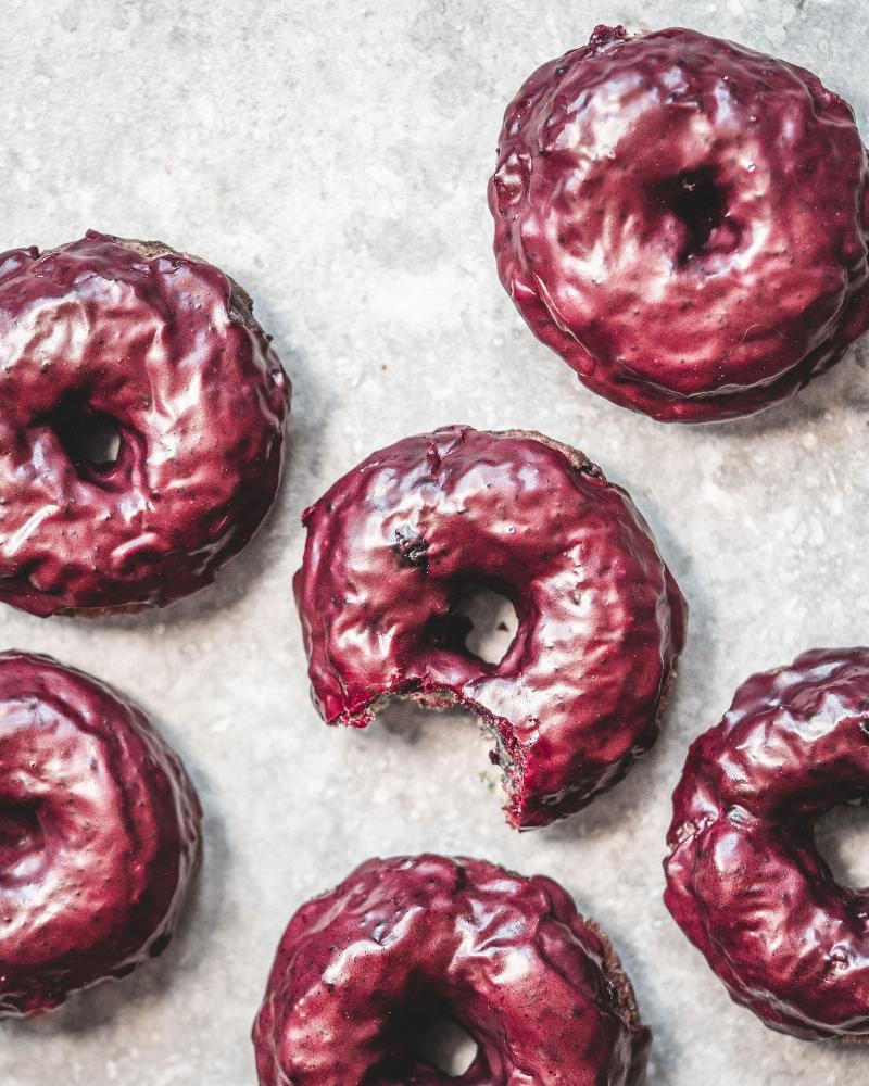 Donuts with Various Glazes and Toppings