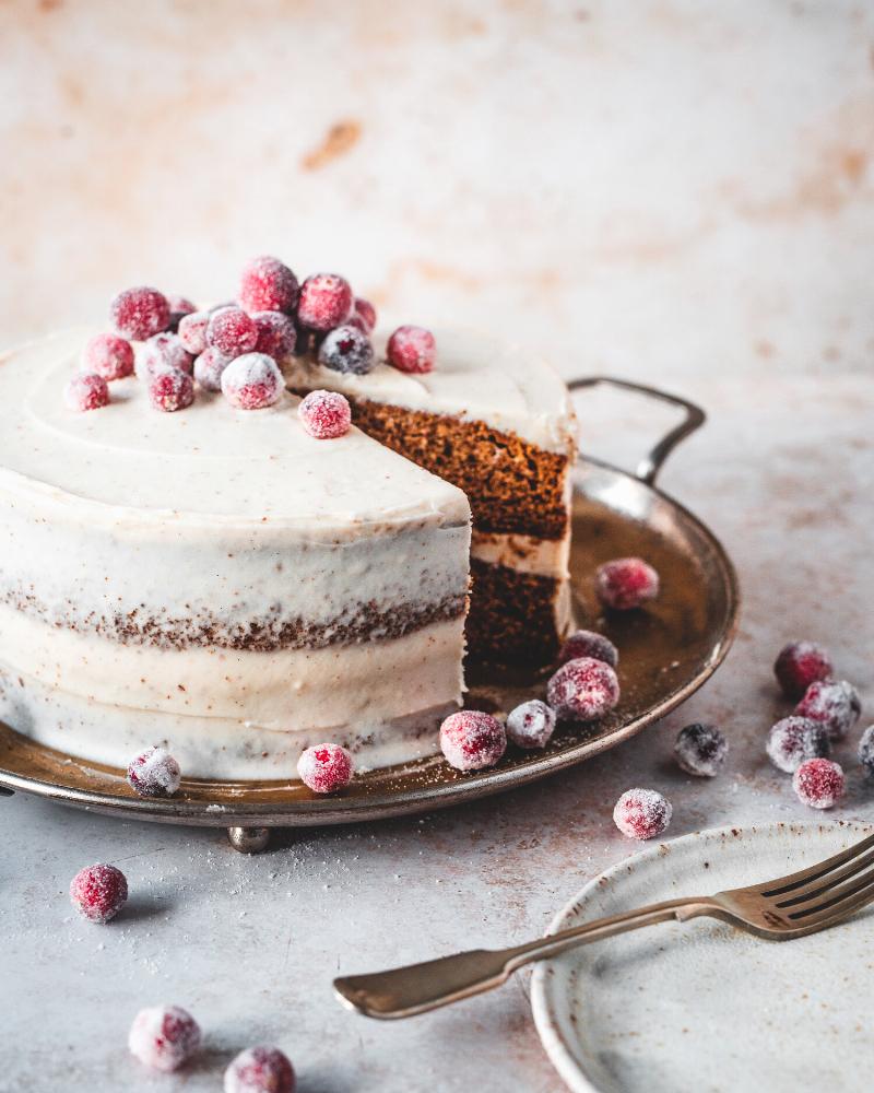 Applying Simple Syrup to Dry Cake Layers