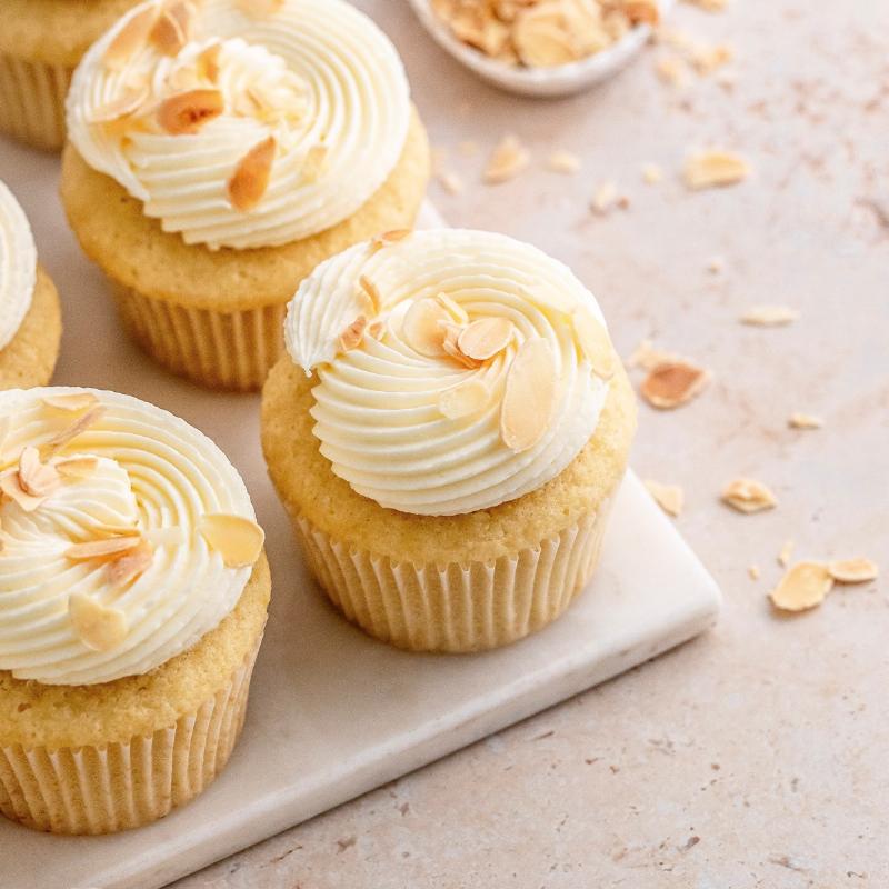 Ingredients for Easy Almond Cupcakes