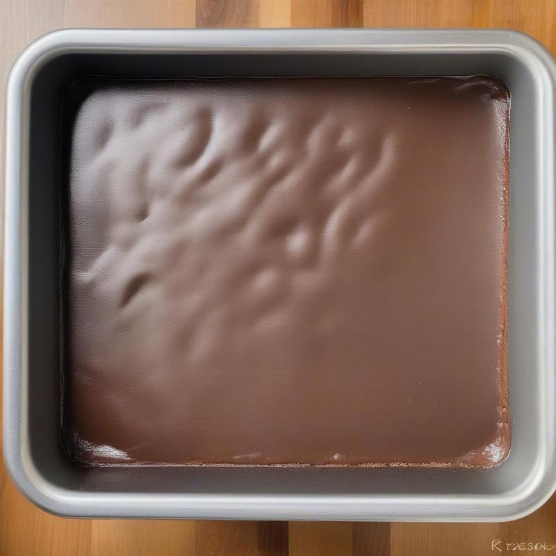 Baking the Easy Brownies