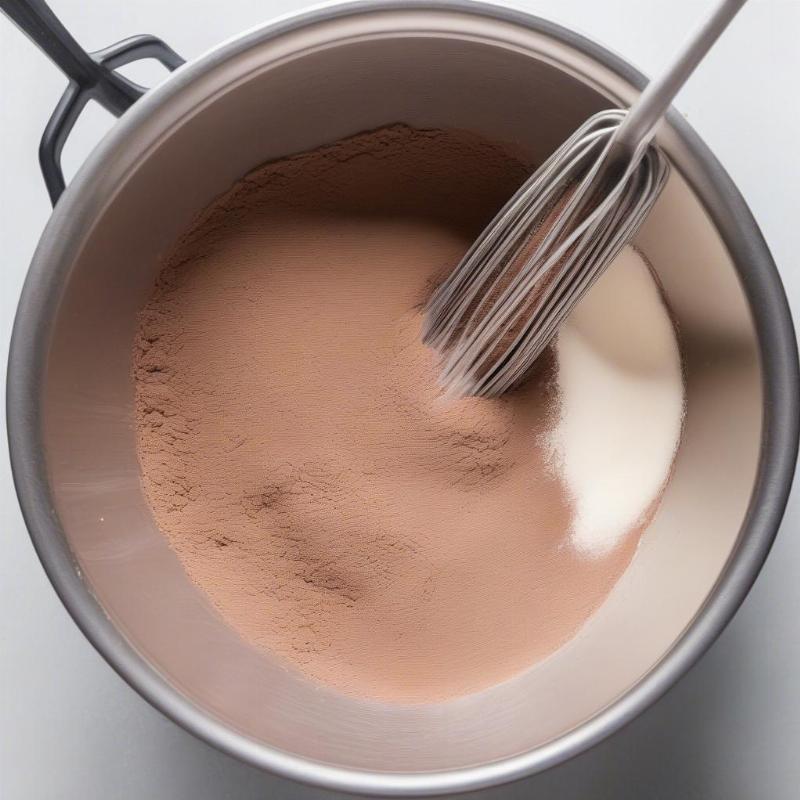 Dry Ingredients for Easy Brownies